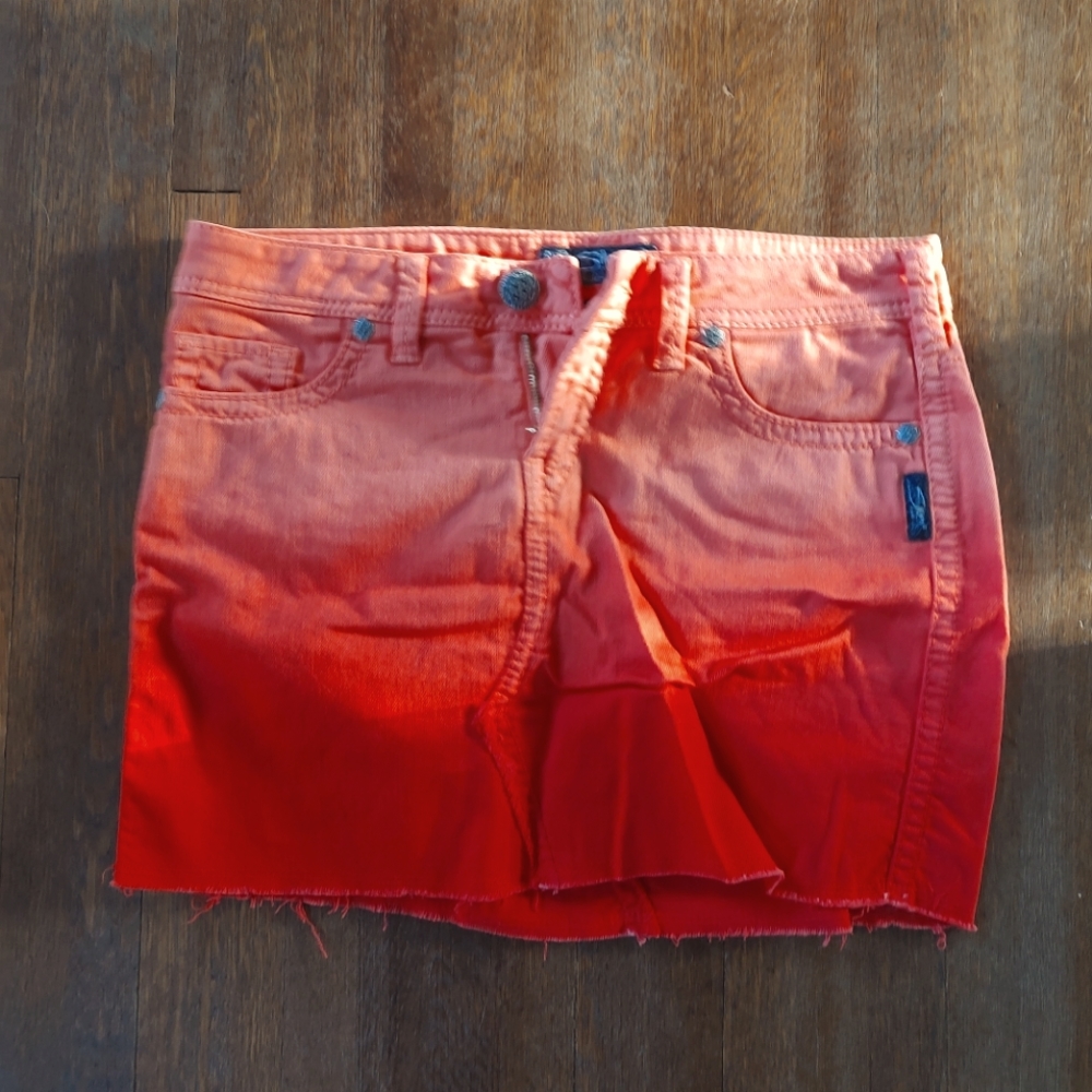Silver jean skirt size 27